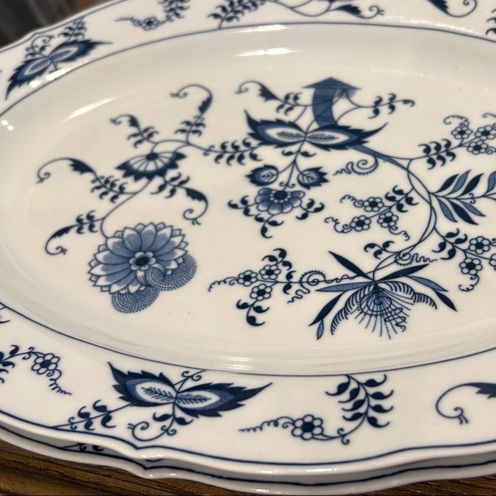 Vintage Blue Danube Serving Platter 14 inches by 10 inches - 2 platters! - Picture 6 of 8